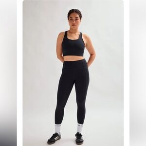 Girlfriend Collective Black Sustainable Double Pocket 7/8 Length Leggings Small